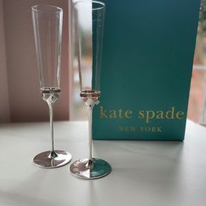 Kate Spade Champagne Flutes